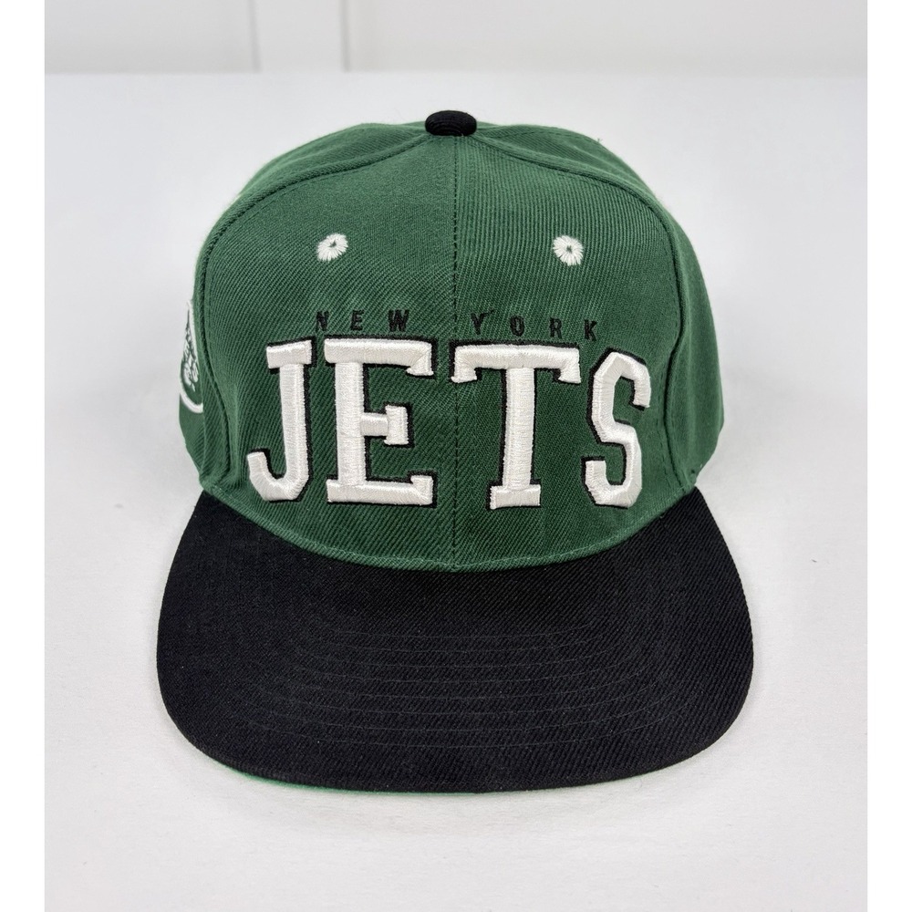 New York Jets NFL Team Apparel Snapback Hat Green Black Officially Licensed New